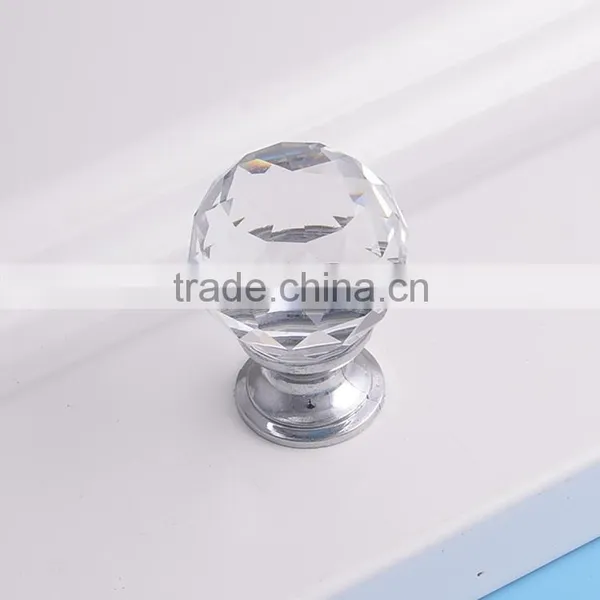 Chrome Plated Kitchen Cabinet Drawer Round Crystal Rhinestone Furniture Handles Knob From China High Quality Cheap Price photo-2