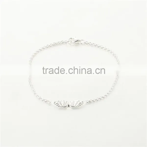 Silver Bracelet Wholesale Factory Price Angel Wing Bracelet BR002-21 photo-2
