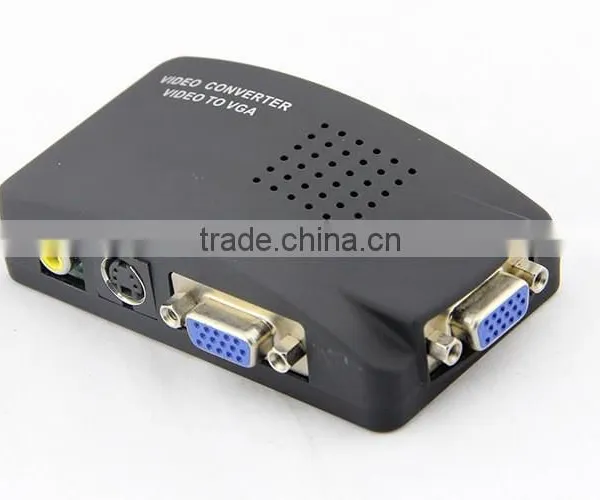 AV To VGA TV CCTV BNC/RCA S-Video AV to VGA Converter Adapter Converter Wholesale photo-2