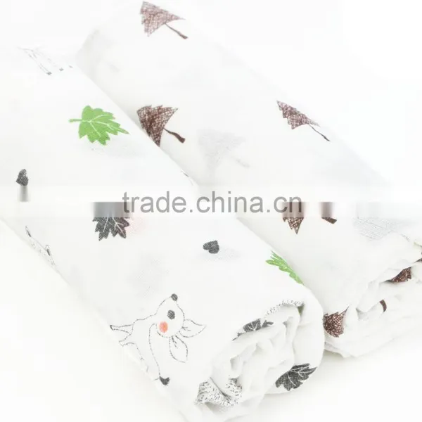 Hot Sales 100% Cotton Muslin Baby Swaddle Wholesale 47x47" After Washing photo-6