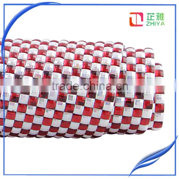 4mm Red With White ab Color Rhinestone Rivet Wholesale Rhinestone Applique Rhinestone Chain Trim Clothing Rhinestone Stickers photo-5