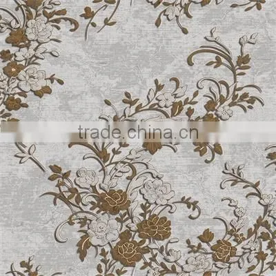New Popular Beautiful Heavy Embossing Vinyl Wallpaper/ Home Wallpaper Design photo-3