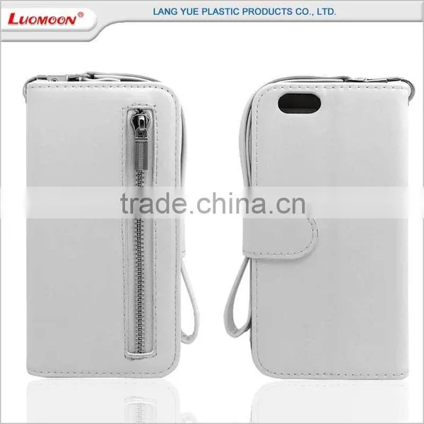 for Oppo Neo 5 R7s A11w Back Cover Leather Case With Strap Zipper Stand Card Slots photo-2