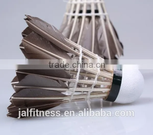 High Quality Black Goose Feather 12pcs/Barrel Badminton Ball White Teal Feather Sport Game Training Badminton photo-4