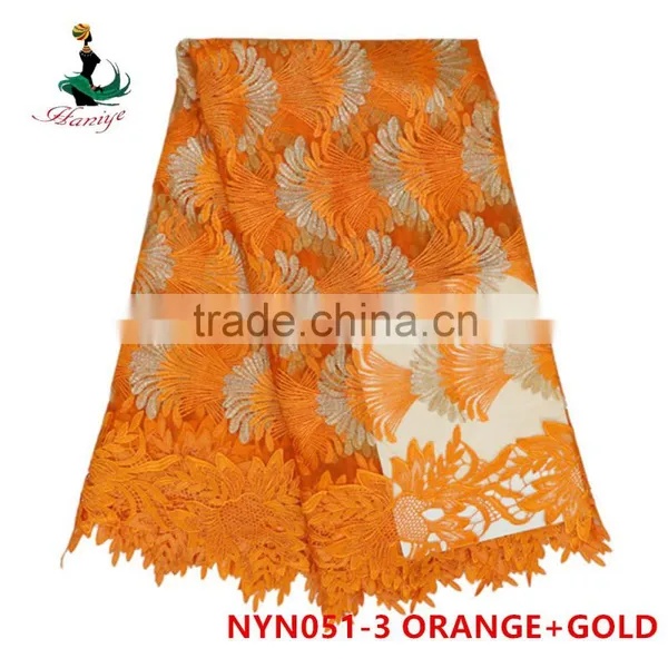 Haniye 2016 African Tulle Lace Fabrics for Party/tulle Lace Fabrics/NYN51 photo-3