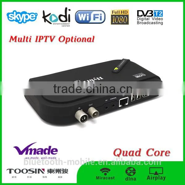 2016 Hot Sale Factory Price Amlogic S805+DVB T2 Quad Core Android4.4 Set Top Box Smart Combo Android tv Box Hybrid OTT photo-2