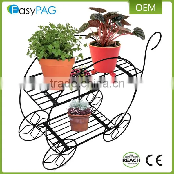 Latest Modern Design Wall Corner Iron Metal Wire Flower Stand photo-6
