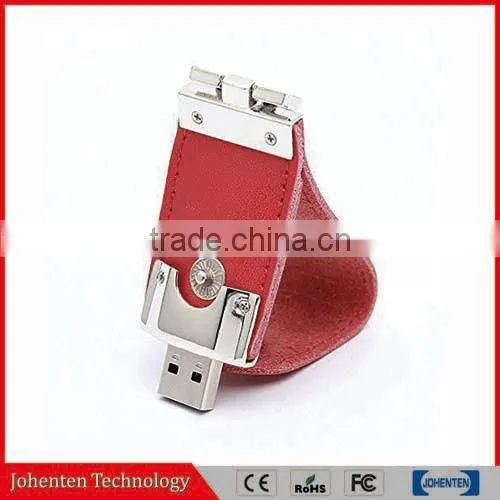 USB2.0 Factory Directly Sale Leather USB Flash Drive Memory Flash Stick photo-4