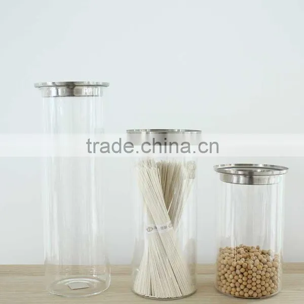 Wholesale Glass Jar Storage Jar 600ml Capacity Man-blown Heat Resistant Glassware N6305 photo-4
