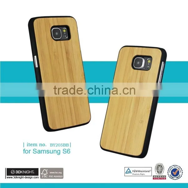 2016 New Arrival Original Wood Logs Case Blank Hard Back Wooden Cell Phone Case For Samsung S6 Case Bamboo Factory Price photo-5