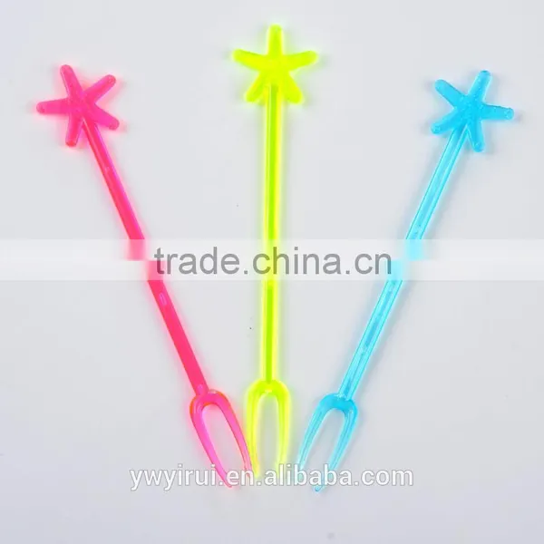Colorful Plastic Fruit Forks Wholesale photo-2