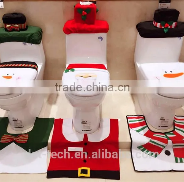Christmas Toilet Set , Cushion, Lid Cover photo-5