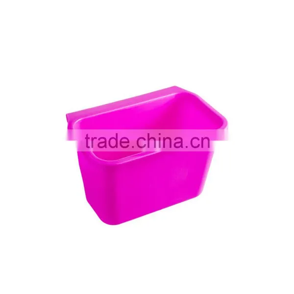 Kitchen Cabinet Doors Hanging Plastic Trash Creative Desktop Multi-function Storage Box- Pink photo-3