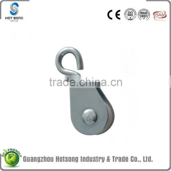 HS-P38 China Manufacture Galvanized Iron Nylon Cable Pulley for Sale photo-6