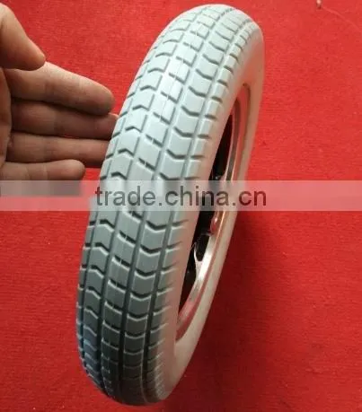 Keyway Bearing Type Aluminum Rim pu Foam Tyre Wheelchair Wheel photo-2