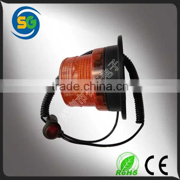 DC12V/24V Magnets Emergency LED Strobe Light Amber photo-2