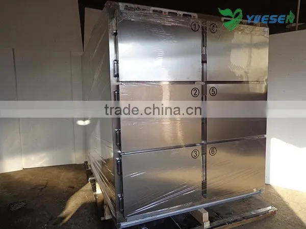 YSSTG0106 201 and 304 Stainless Steel DANFOSS Compressor 6 Bodies Mortuary Refrigerator photo-6