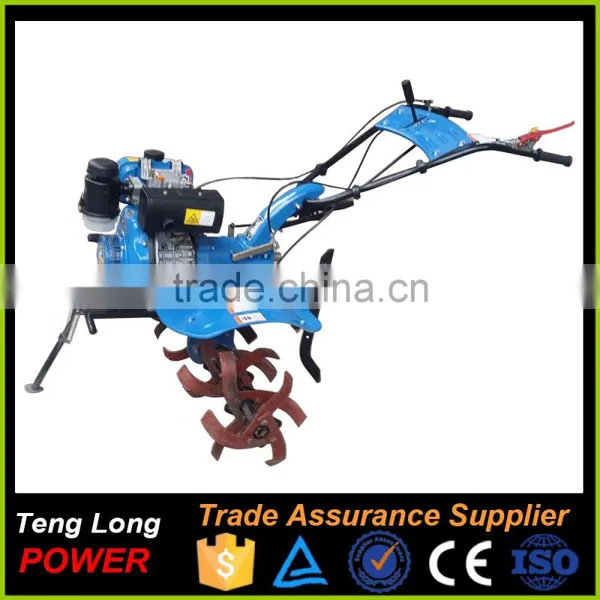 Gear Transmission Built-in Clutch China 6hp Diesel Power Rotary Tiller Cultivator photo-4
