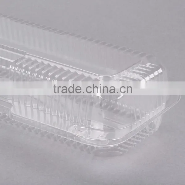 Clear Hinged Plastic Clamshell Food Container, Take Out Packaging Box for Cake, Cookie, Bread, Cheap Price photo-5