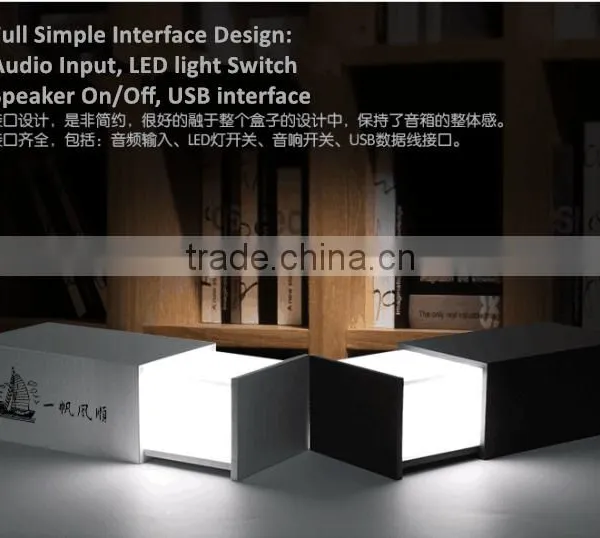 2016 Newest Explosion Hot-selling Pandora's Box Multifunction Bluetooth Stereo Music Speaker Touch LED Lamp Wooden BT Speaker photo-3