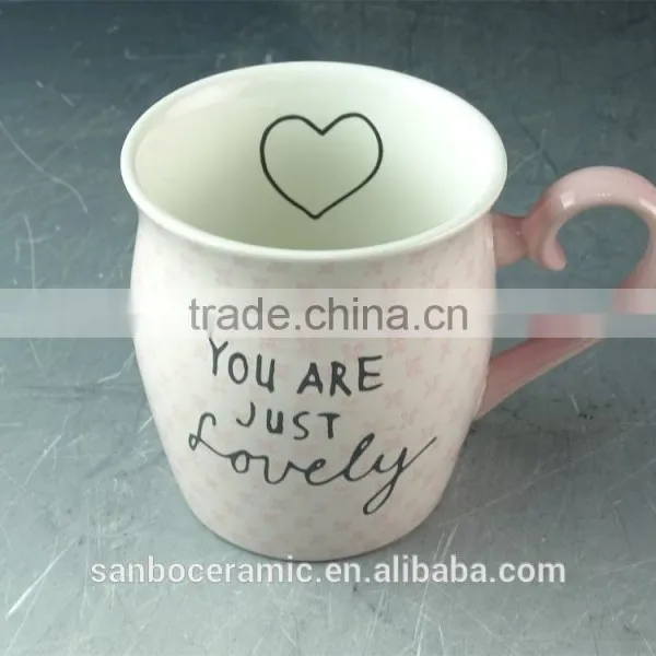 Ceramic Enamel Mug /coffee Mug Shapes 350 ml / 12 Oz Stoneware Print Mugs With Glazed Handle photo-4