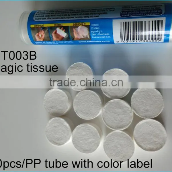 Cheap Tube Packing Magic Hand Face Tissue Towel photo-2