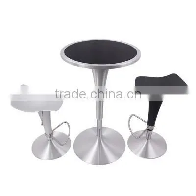 Modern Simple Lift Fashion Round High Bar Table Tempered Glass Coffee Table Home Leisure High Cocktail Table YYB090 photo-4