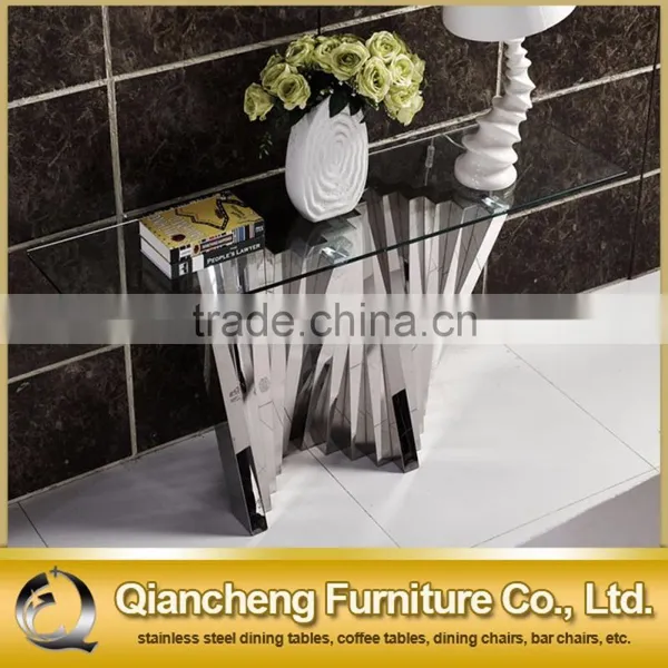 New Design Console Table With Tempered Glass photo-2