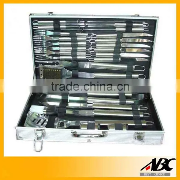 Top Quality Stainless Steel 9pcs Aluminum BBQ Tools photo-3