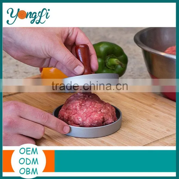 Aluminum Hamburger Presses Patties Maker for Barbecue Kitchen Meat Tools for Burgers Press photo-3