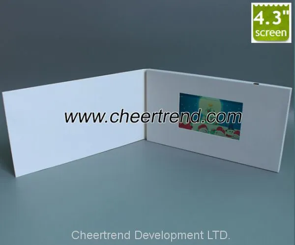 Chinese Homemade 7 Inch TFT Lcd Screen Blank White Card Digital Lcd Video Brochure photo-2