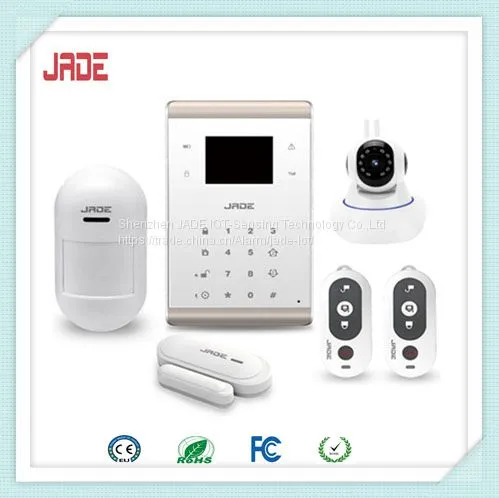 JADE GP11 GSM WiFi SMS Zigbee LoRa система сигнализации, совместимая с IP-камерой, с жидкокристаллическим дисплеем, управляемая через приложение для обеспечения безопасности дома