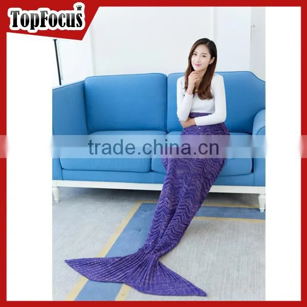 Custom Wholesale Sexy Girls Women Mermaid Tail Blanket photo-5