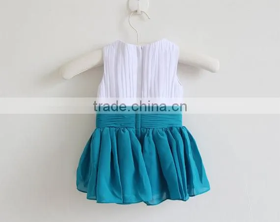 New Arrival Baby Clothes Wholesale Hot Sale Chiffon Cheap 2017 Children's Boutique Sleeveless Summer Baby Girl Clothes Dress photo-3