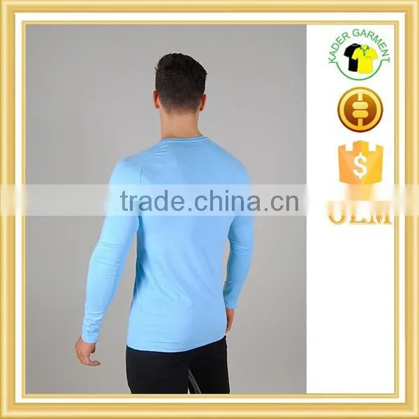 Muscle Fit Mens Plain Long Sleeve t Shirt photo-3