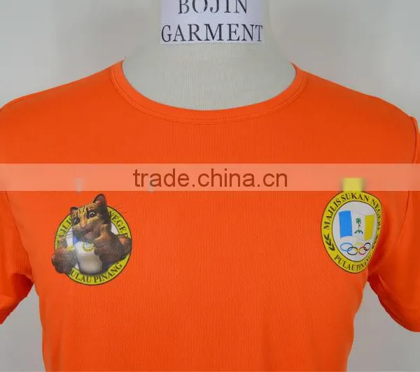100 Polyester Dri Fit Men's Sports T-shirts Custom Round Neck Dri Fit t Shirt photo-3