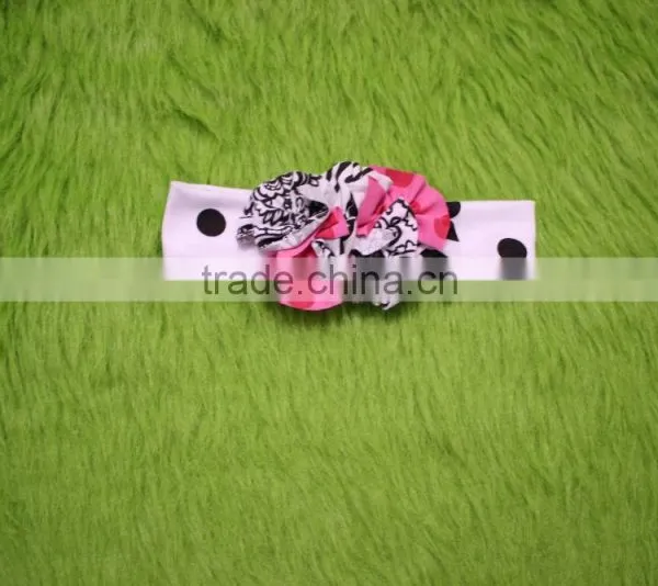 2017Lovely Style Persnickety Girls Hair Accessories Floral Headband Hair Floral Baby Elastic Girls Many Colors Choice Headbands photo-3