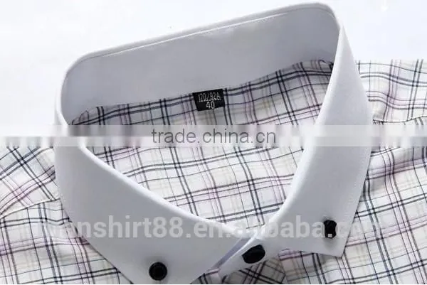 2017 Hig Quality Non Iron Contrast Color Oxford Men New Model Shirt photo-3
