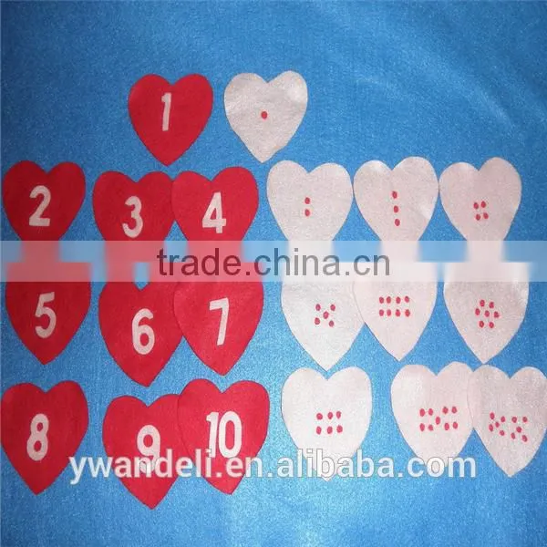 Heart Number Match Felt Board Felt Set Valentines Save The Date