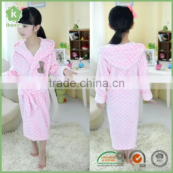 Knitted Fabric Wearable Heated Bathrobe For Kids photo-3