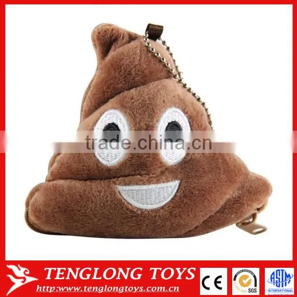 Emoji Emoticon Round Chain Coin Purse, Mini Coin Purse