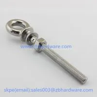 Made in China Stainless Steel Long Thread Eye Bolt photo-3