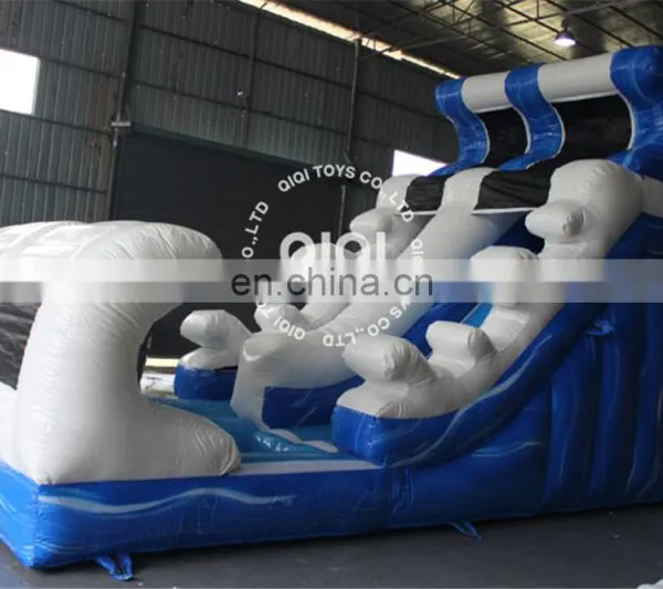 Blue Wave Inflatable Slide for Rental Business, Commercial Kids Inflatable Slide for Sale photo-3