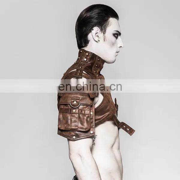 Steampunk Punk Rave Men's Leather Shoulder-neck Harness S-207 photo-3