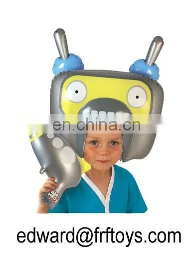 Inflatable Robot Head And Blaster
