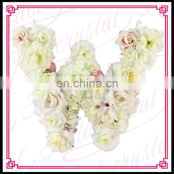 Aidocrystal Handmade Custom Name Hanging Flower Floral Letter for Wedding photo-3
