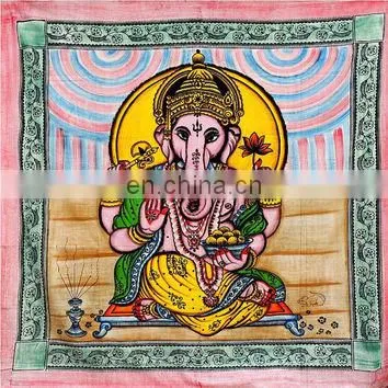 Lord Ganesha Print New Home Decore Traditional Bed Spread Religious and Occasional Product Large Tapestry