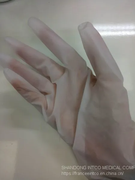 Powder-Free Disposable Vinyl Exam Glove Blue photo-5