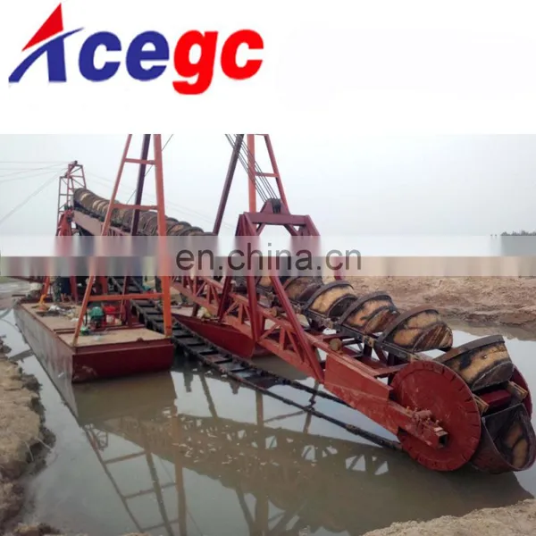 100-300tph River Bucket Chain Gold Dredge For Sale photo-2