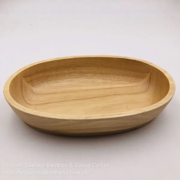 Wooden Salad Bowl, Made of Rubber photo-3